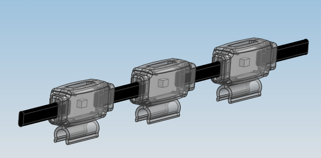 Luz de seixo RGB com clipe